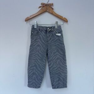 Zara Kids Zebra Pattern Jeans NWT